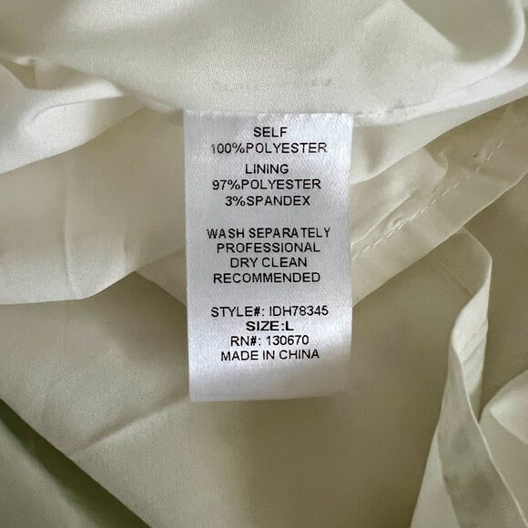 INA green floral gauzy dress - Size Large - Picture 10 of 10